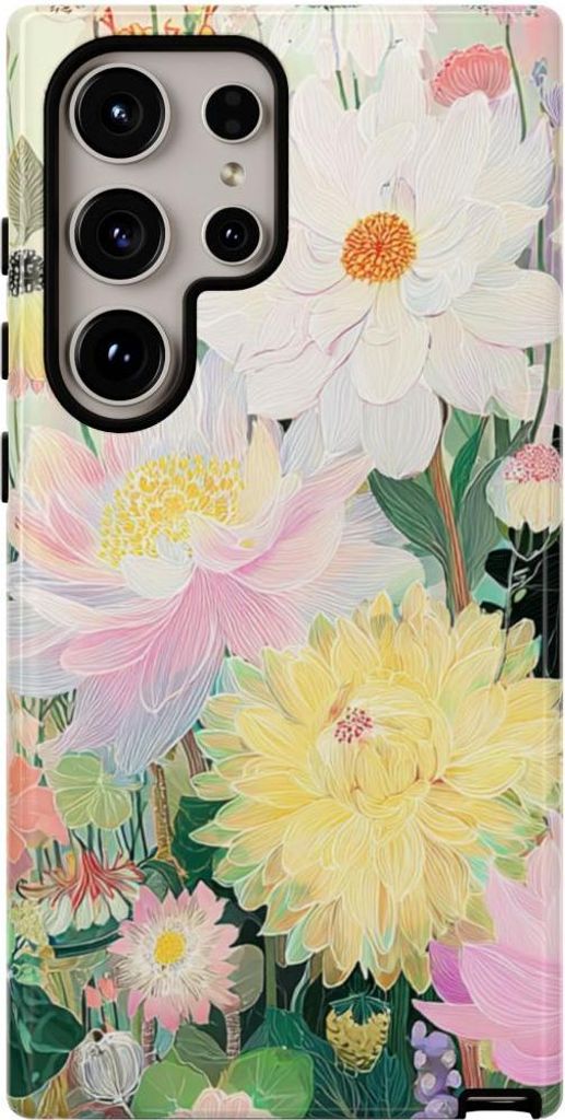 Zartes Pastell-Blumenbouquet – Hülle Kompatibel mit Samsung Galaxy S24 Ultra