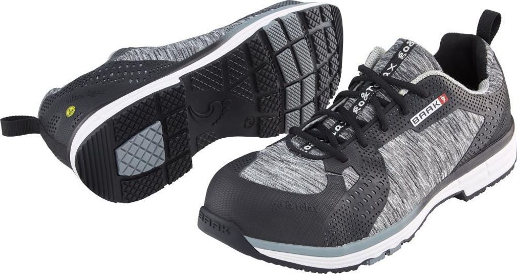 Sicherheitsschuh Conner Gr.45 grau mell. Textilmaterial S1 SRC ESD EN20345 BAAK