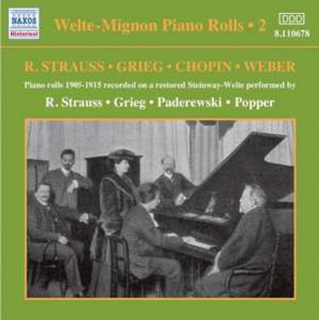 Strauss/Grieg/Paderewski/Poppe: Welte-Mignon Piano Rolls Vol