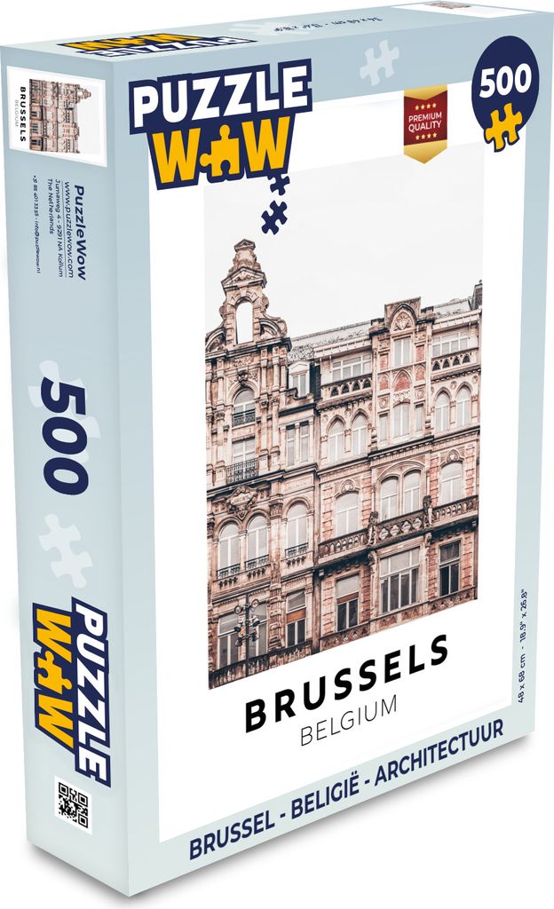 MuchoWow Puzzle 500 Teile Brüssel - Belgien - Architektur - Denken - Spiel - Toy