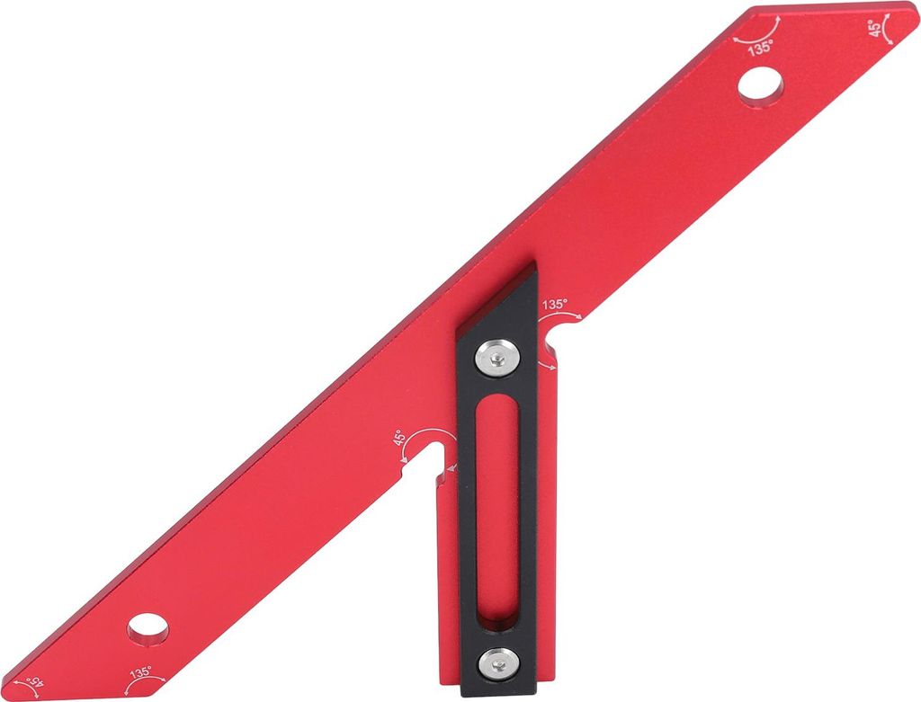 45°-135°-Winkelmesser für Holzbearbeitung aus Aluminiumlegierung, Schreinerwinkelmesser, Anreißwerkzeug