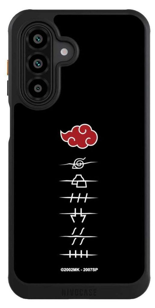 NIVOCASE Hülle für Samsung Galaxy A17 5G Handyhülle NIVOcore Case Schwarz Naruto Shippuden Offizielles Lizenzprodukt Akatsuki