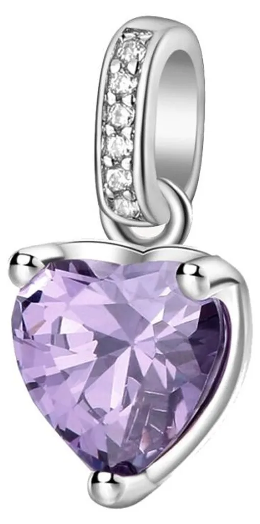 Cadeau Bijou Pendentif Coeur Argent - Fancy Magic Lila FMP28 pour Sortie
