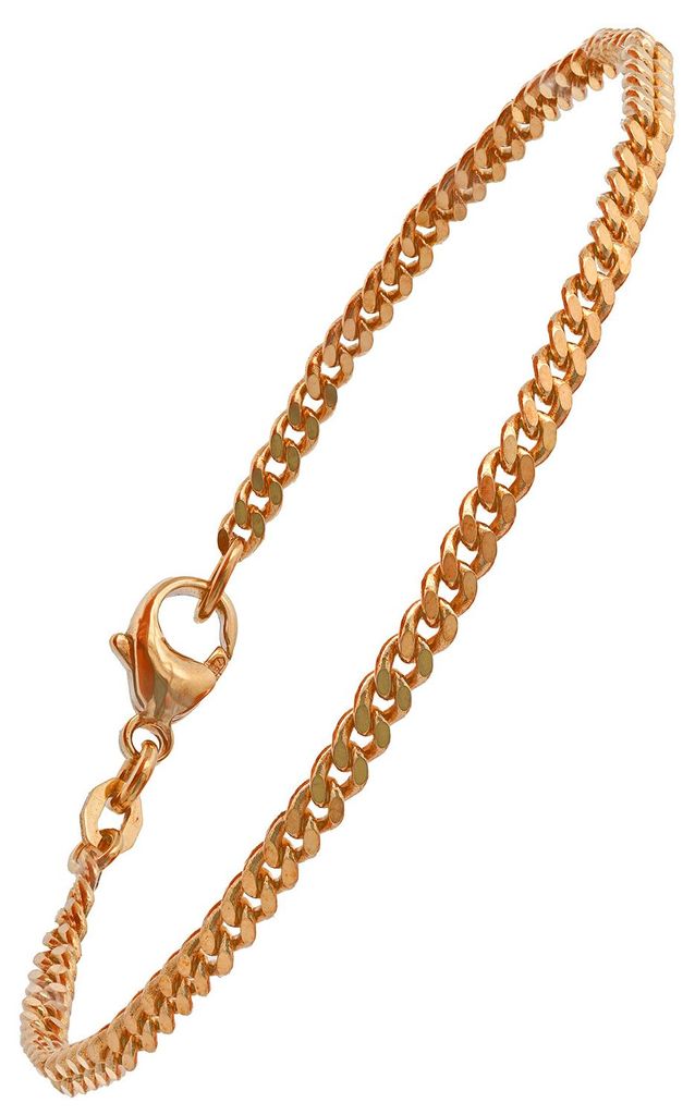 Goldkette Panzerkette Länge 21cm - Breite 2,5mm - 585-14 Produktbild 