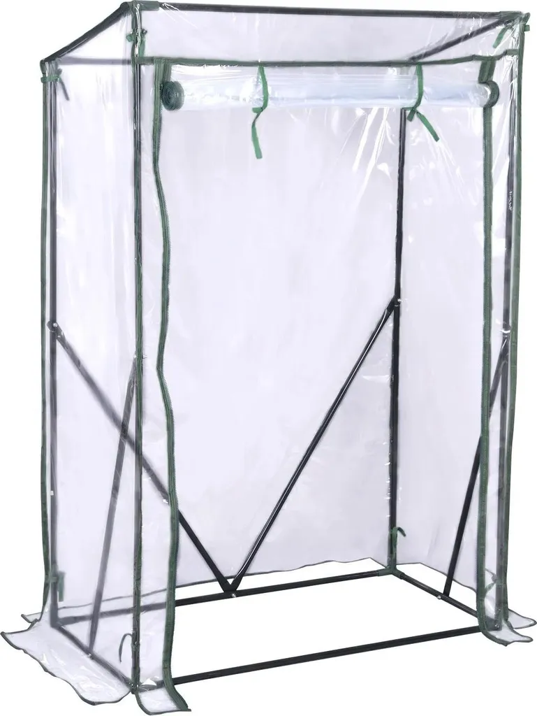 Serra per Pomodori 100x50x150 cm | Mini Serra da Balcone in Acciaio e PE