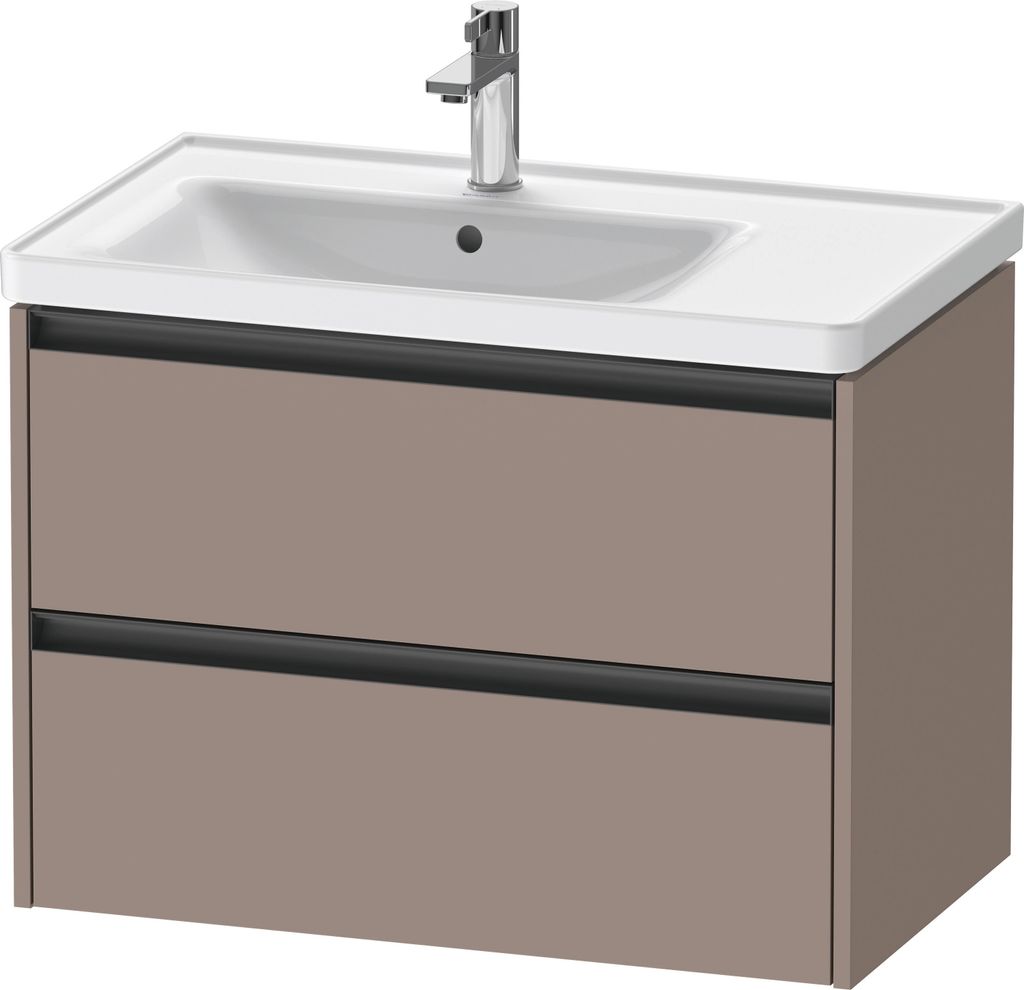Duravit Ketho.2 Waschtischunterbau wandhängend, 2 Schubkästen, 784x549x455mm, für D-Neo Becken links 236980, K25285043430000