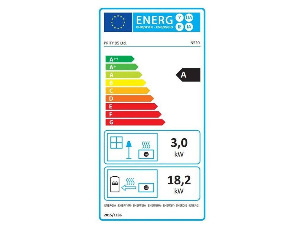 Wasserführender Kaminofen Holzofen Prity NS20 18.2 + 3kw Produktbild 7