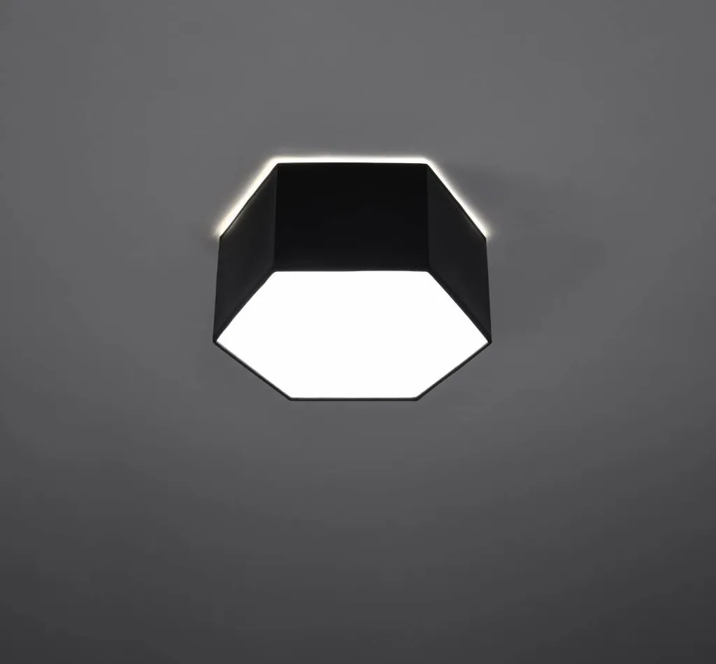 Plafoniera Professionale Sunde 13 Sollux 2xE27 Nera | IP20 - 12