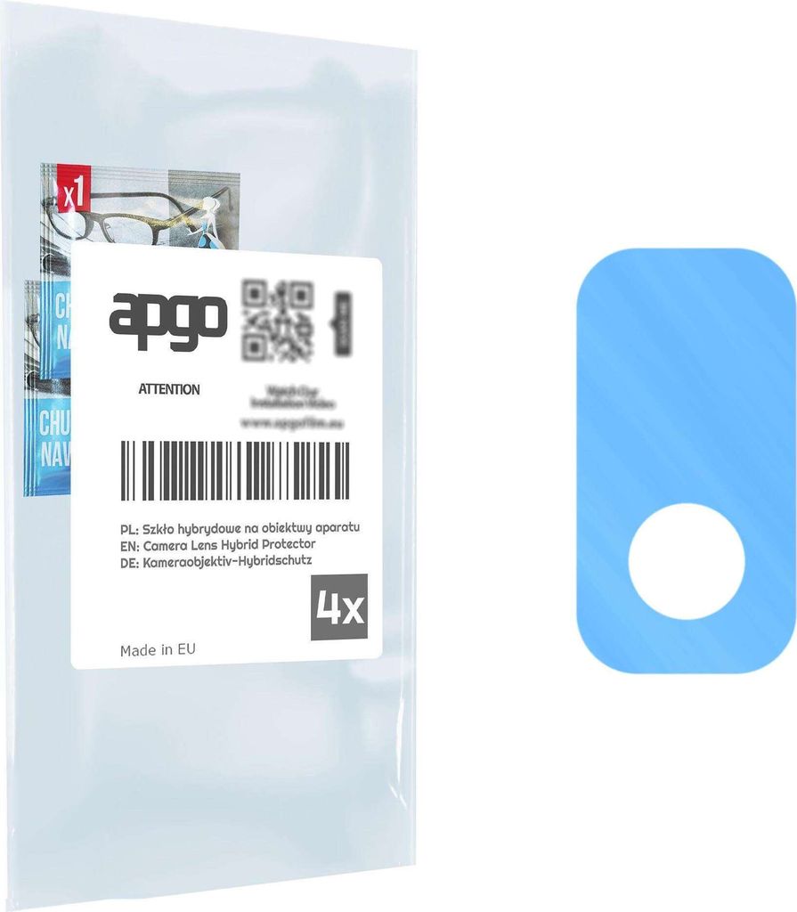 apgo 4 Stück Hybrid Kameraschutz, Kamera-Schutzglas kompatibel mit TCL 10 TabMax 4G, Linsenschutz, 9H Härte, Schutz für Kameraobjektiv, Anti-Kra...