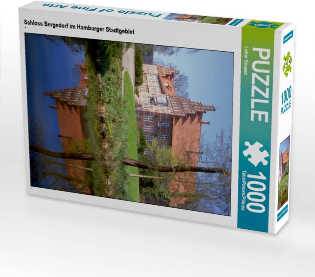 Calvendo Schloss Bergedorf im Hamburger Stadtgebiet 1000 Teile Puzzle hoch 480x640mm, Reupert Lothar; 7339263