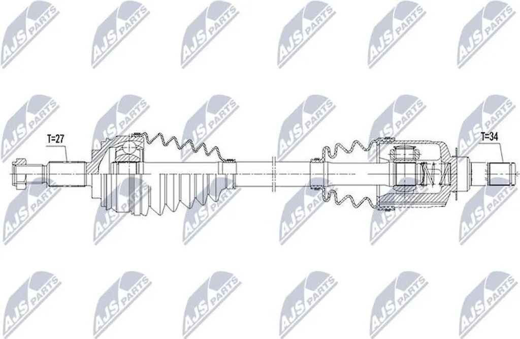Supprimez les vibrations : Arbre NTY NPW-RE-081 pour Clio 391017922R