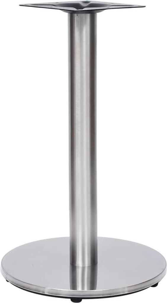 Möbel Bistrotisch-Gestell Silbern Ø45x72 cm Edelstahl - Tischbeine 325439