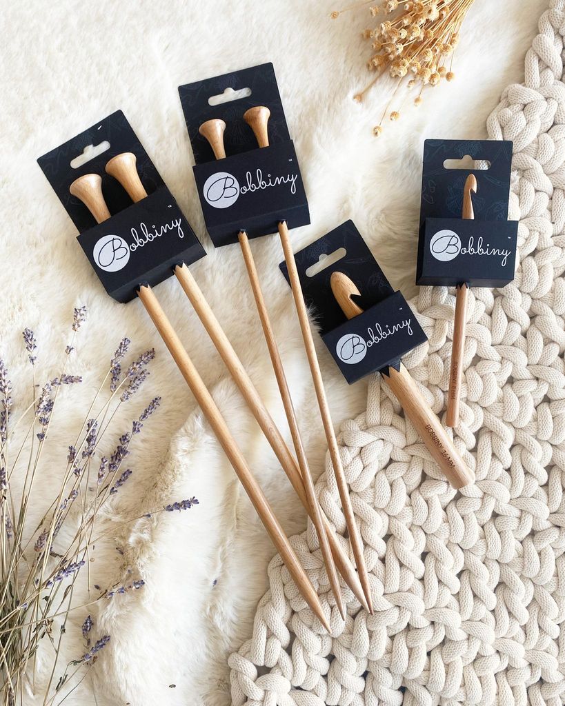 Bobbiny Stricknadeln Buchenholz Länge 35 cm Stärke 4-16 mm Durchmesser 16.0 mm
