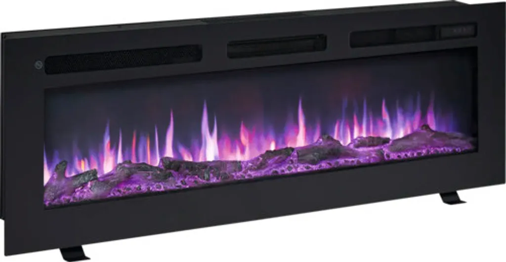 Cheminée électrique murale 1800W Balderia Leif 50 avec flammes LED