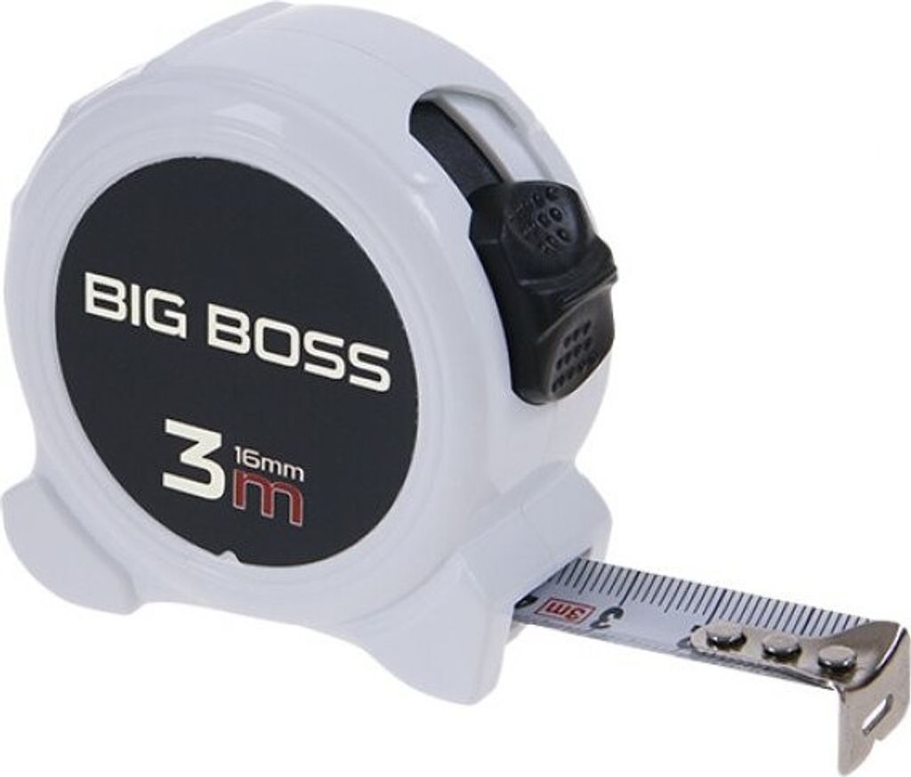 Rollbandmaß BIG BOSS CE, 3 m, weiß, FESTA