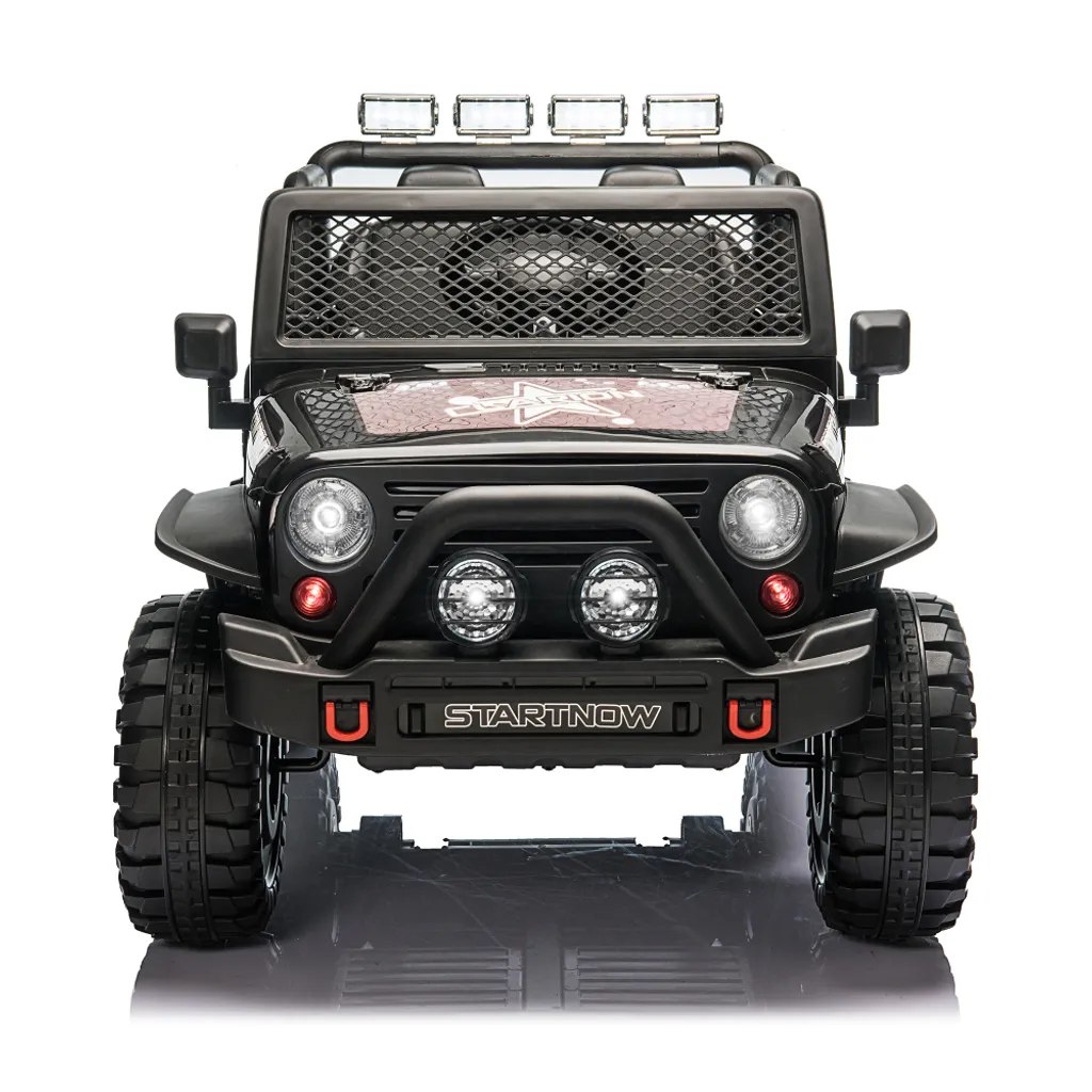 Voiture électrique enfant 2 places 12V sécurisée avec télécommande
