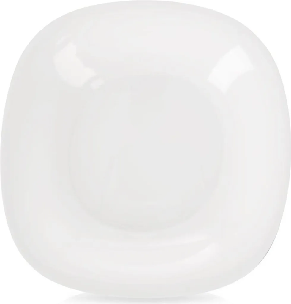 Piatto fondo bianco in vetro 21 cm 500 ml Luna