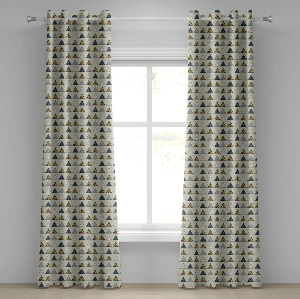 Rideaux décoratifs 2 panneaux style bohème minimaliste 280 x 245 cm