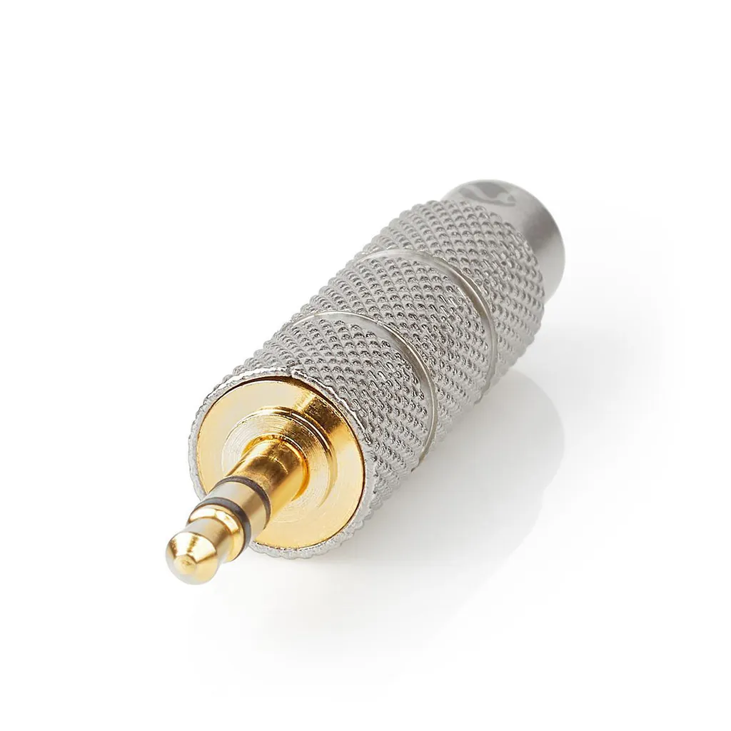 2 Adattatori Jack Da 6.35mm Maschio A 3.5mm Femmina – Placcati In Nichel, Stereo HiFi Per Cuffie, Chitarra, Amplificatori E Microfoni