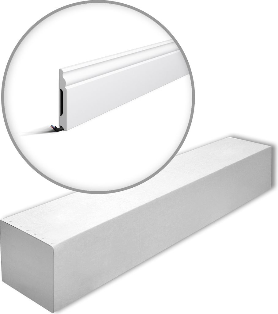 NMC FB2-box WALLSTYL Sockelleisten 1 Karton SET mit 10 Stuckleisten | 20 m