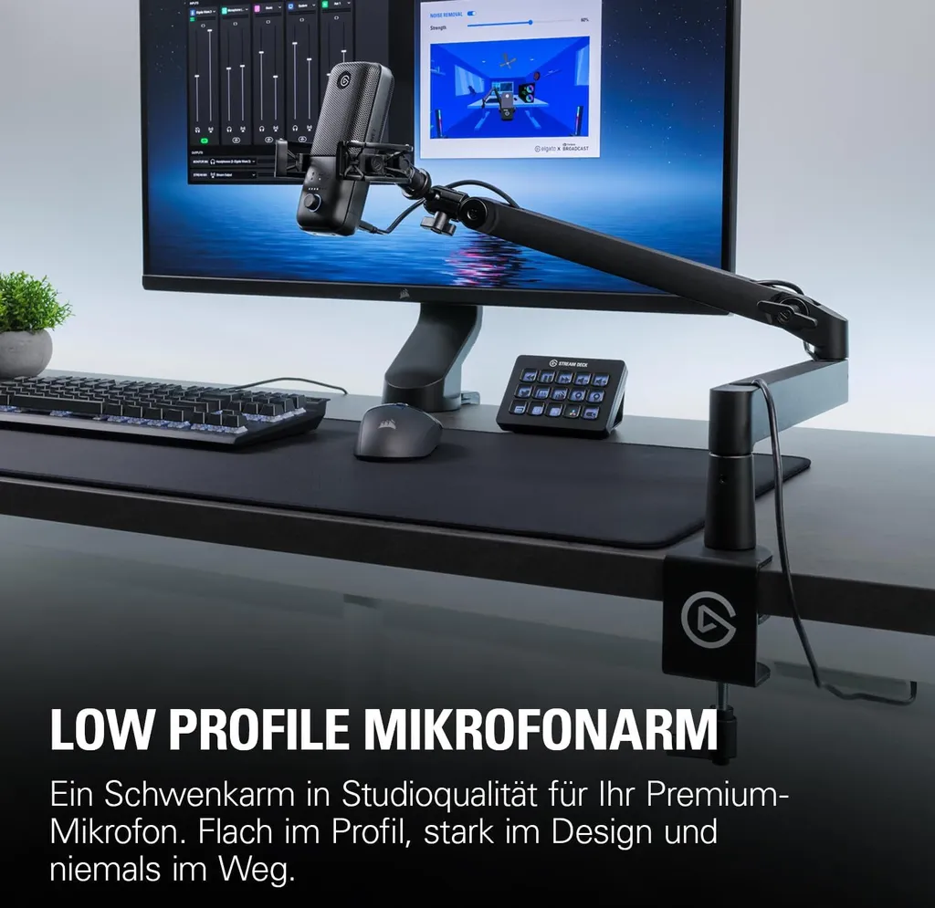 Support Micro Elgato Wave Mic Arm LP pour Libérer l'Espace sur le Bureau - 20