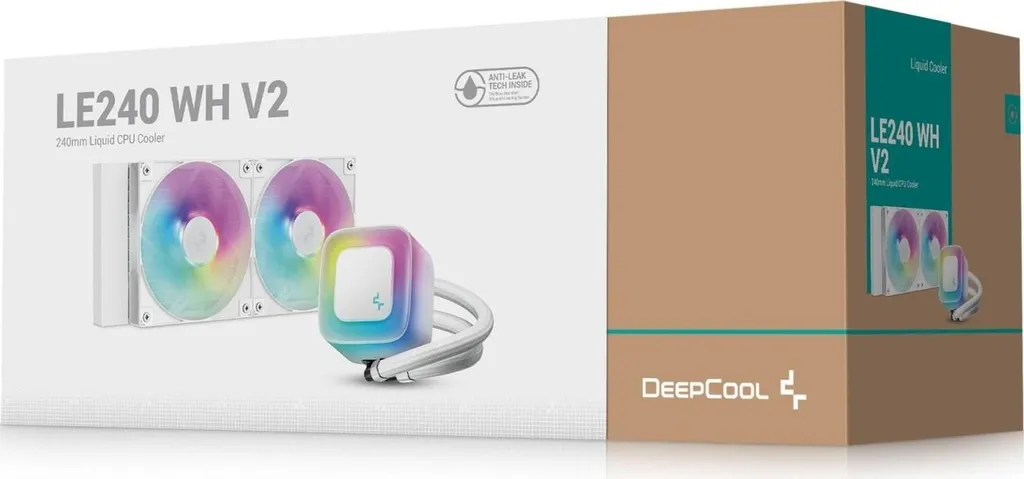 Refroidisseur CPU Deepcool LE240 WH V2 avec technologie Anti-Leak