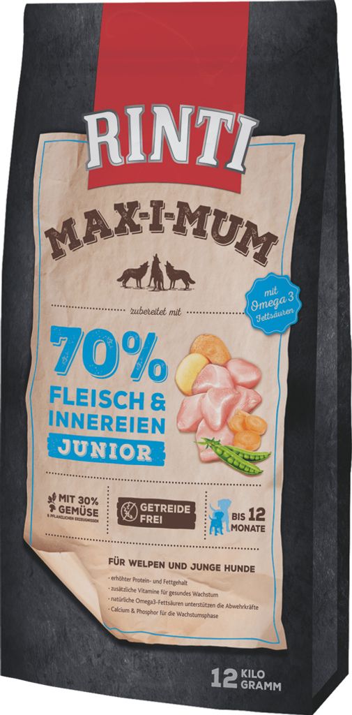 Rinti MAX-I-MUM Junior Poulet 12 kg Image du produit 