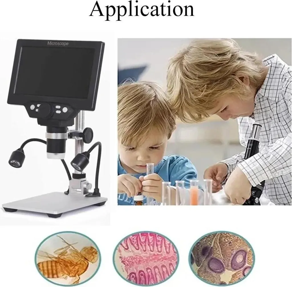 Microscope numérique G1200D 12MP écran 7 pouces HD pour soudure - Or - 2