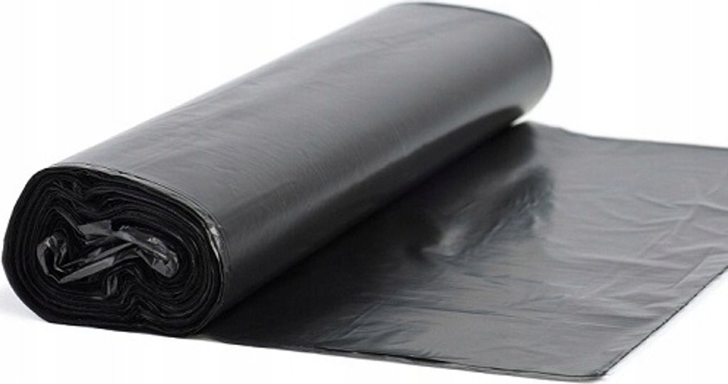 Abfallsack SCHWARZ 120L 10 Stück STARKER KUNSTSTOFF FÜR RECYCLING