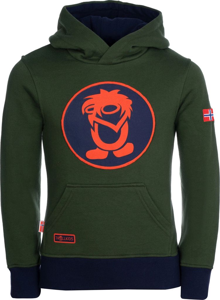 Trollkids Troll Kapuzenpullover Grün 116 cm Junge Grün 116 cm