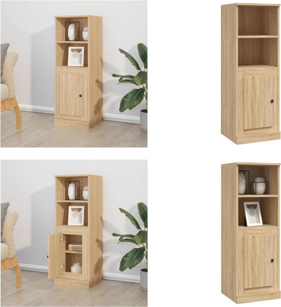 vidaXL Highboard Sonoma Eiche 36x35,5x103,5 cm Holzwerkstoff - Highboard - Highboards - Sideboard - Schrank