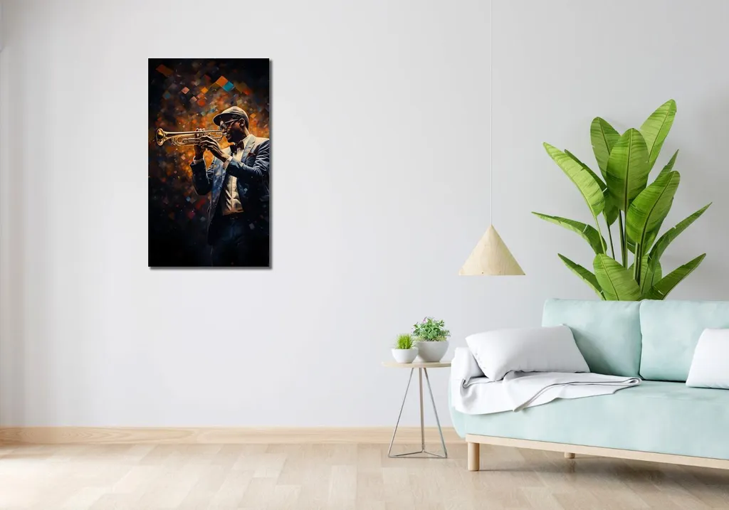 Quadro Design Musicale 50x90 Sinfonia Tromba | Home Decor Luxury - 2