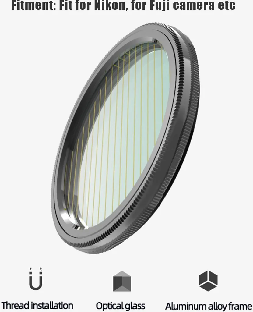Filtro Colorato Rosso Per Obiettivo Da 46mm, Universale Per Reflex E Fotocamere Digitali