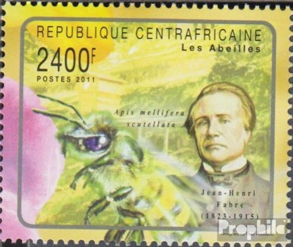 Briefmarken Zentralafrikanische Republik 2011 Mi 2981 (kompl.Ausg.) postfrisch Bienen