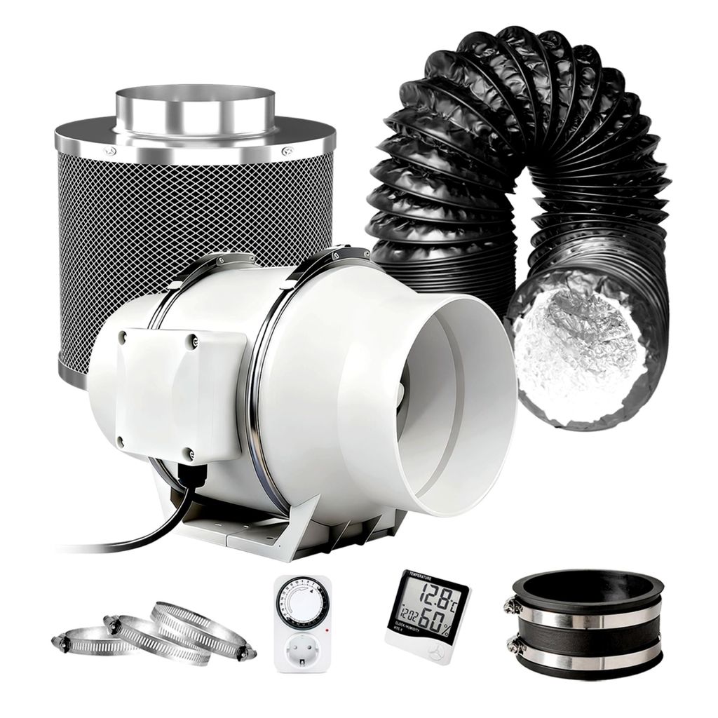 Regelbar Rohrventilator 150mm Set
