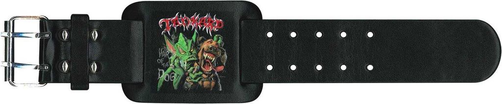 Tankard - "Hair Of The Dog" Leder Handgelenkband für Herren/Damen Uni RO9490 (Einheitsgröße) (Schwarz)