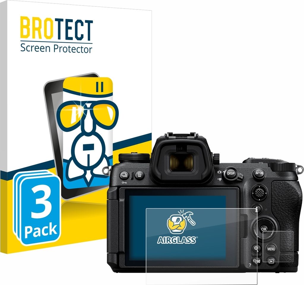 3x BROTECT Schutzglas für Nikon Z6 III Schutzfolie Panzer Folie Glas Display Schutz klar
