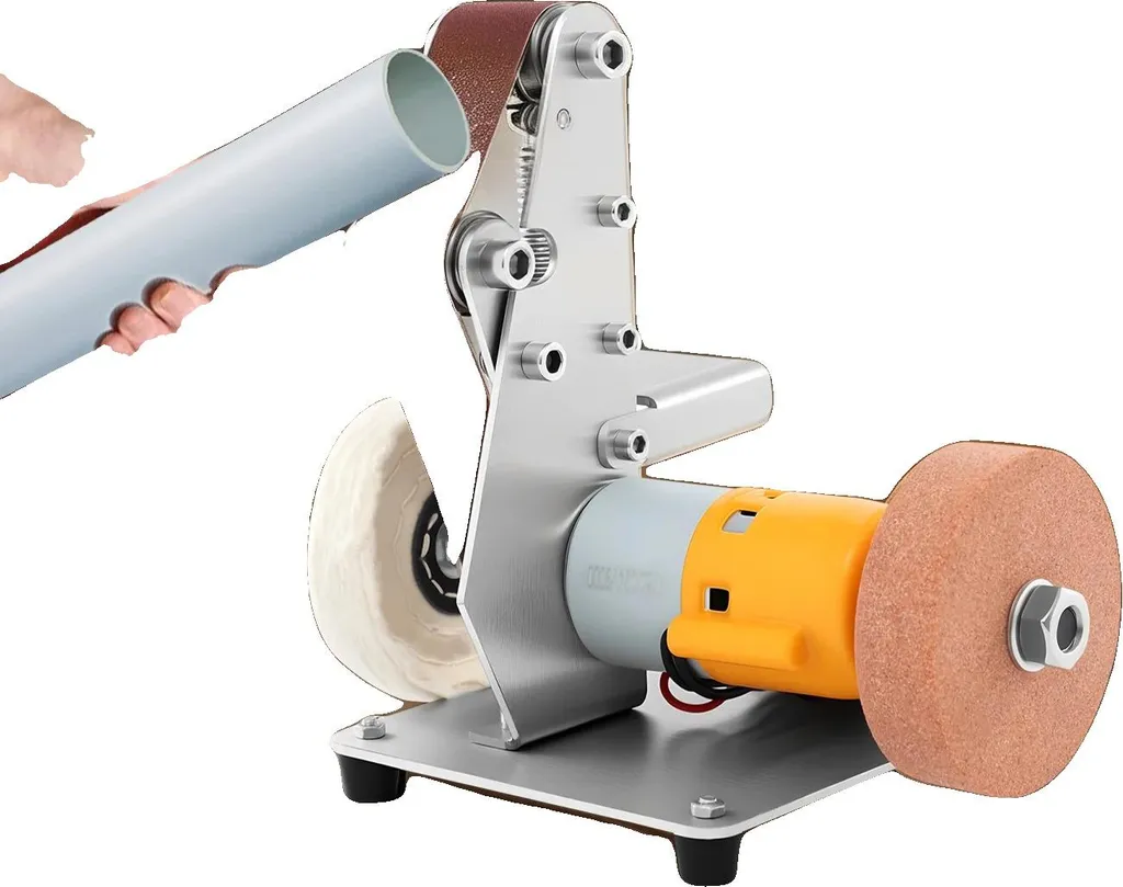 Mini ponceuse de table stationnaire en acier inox pour polissage précis
