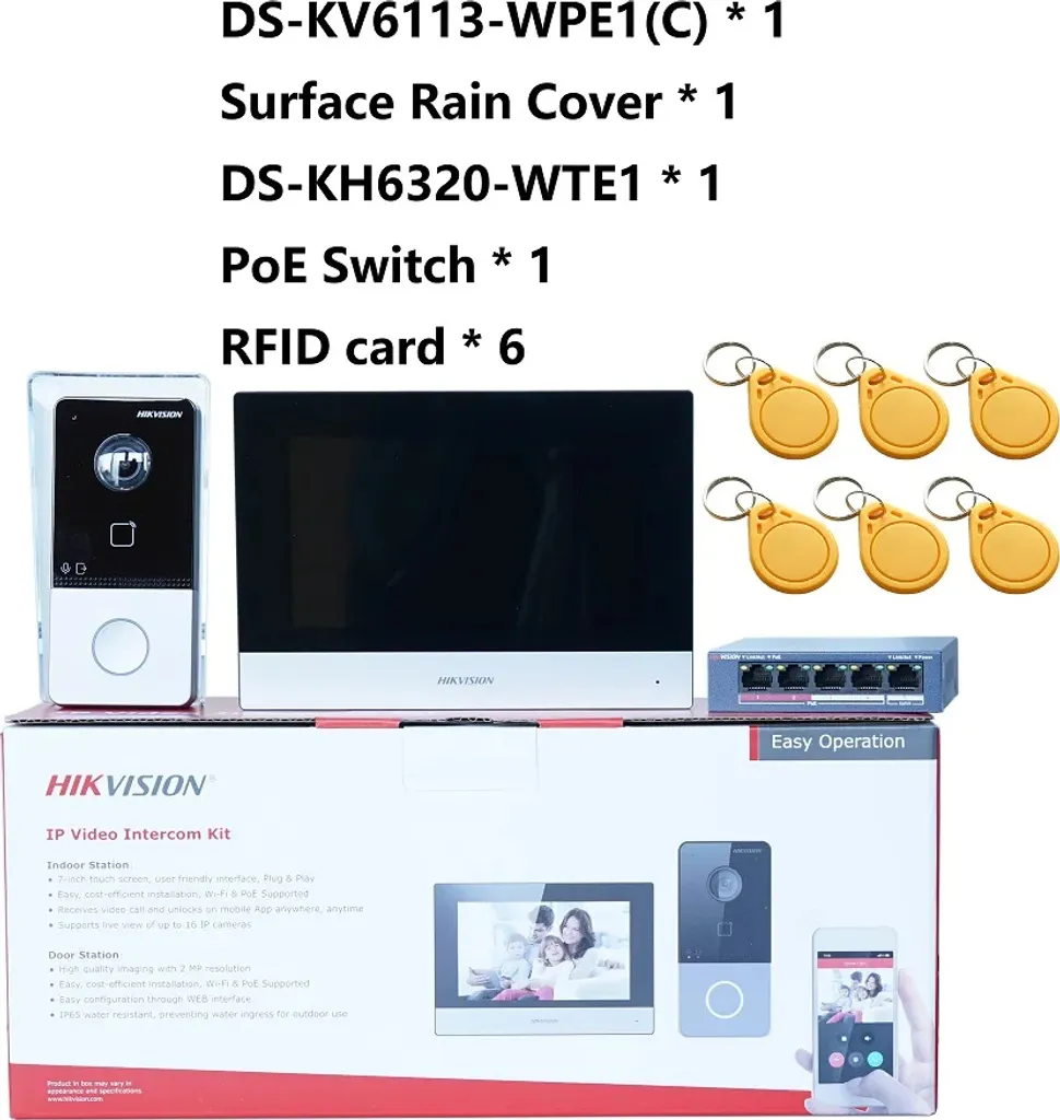 Visiophone Écran Tactile avec Kit de Commutation PoE pour Maison Connectée - 2