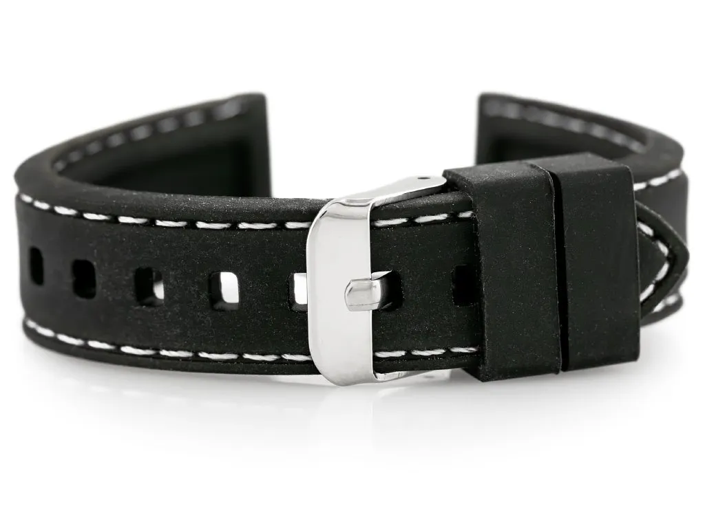 Bracelet de montre 20 mm en gomme flexible pour modèle U20 bicolore