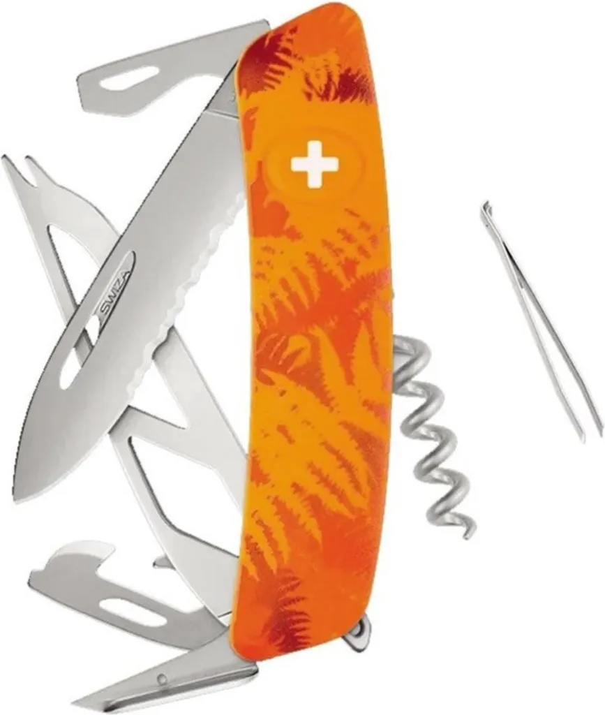 Swiza Am Cheese KCR00562060 Couteau Ergonomique à Lame Ultra Tranchante