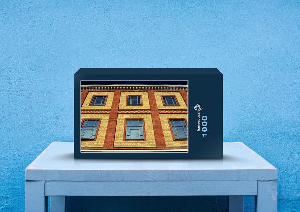 hansepuzzle 61571 - Backstein Puzzle, 1000 Teile, Gebäude, 60,0 x 46,0cm mit hochwertiger Aufbewahrung, Kartonbox und wiederverschließbarem Beutel