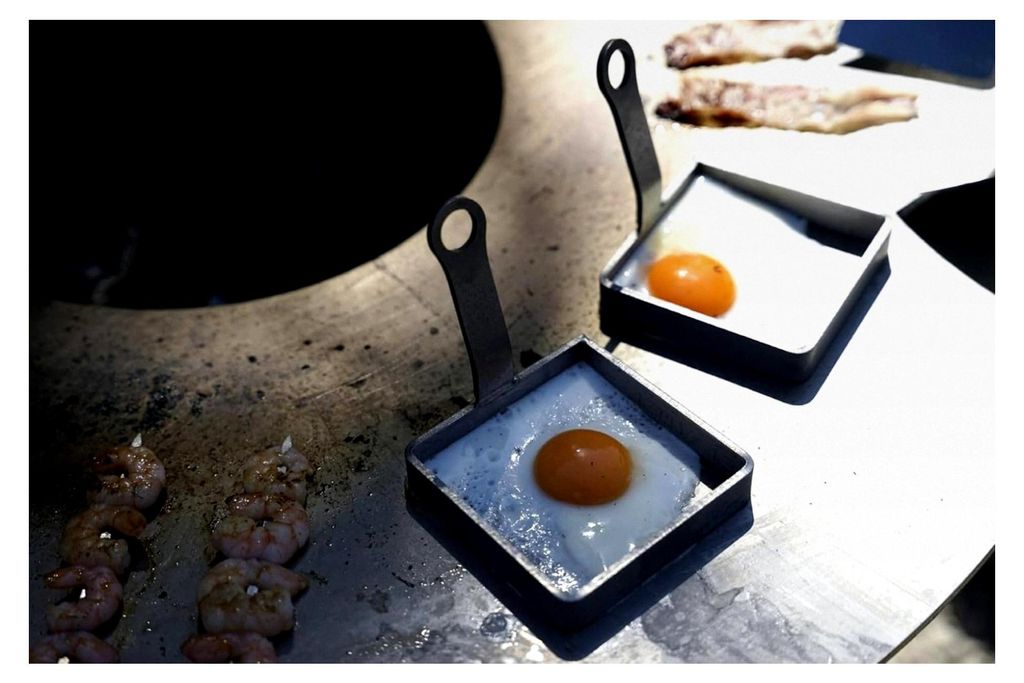 Edelstahl Eierform für Spiegeleier und Pancakes, quadratisch 10x10cm, 1 Stück