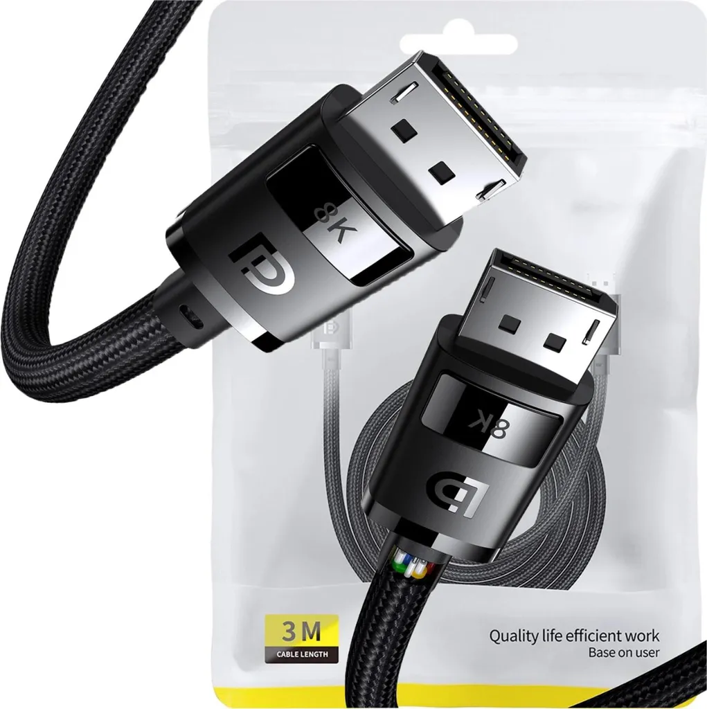 Recensione Cavo Baseus 8K DP 1.4: Il Re del Bandwidth 32Gbps