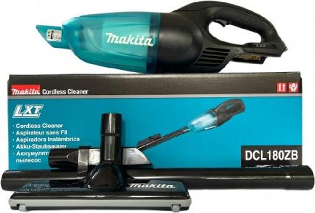 Makita DCL180ZB Handstaubsauger Schwarz, Blau Beutellos Produktbild 