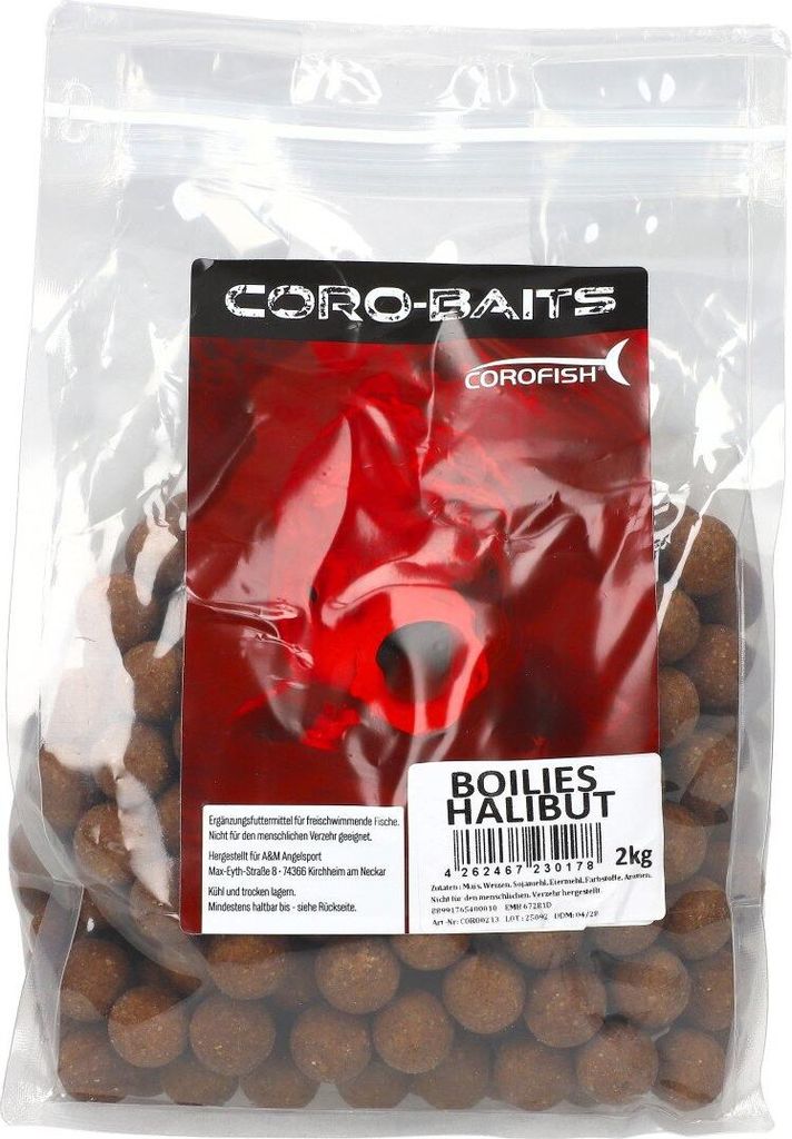 Coro-Bait Boilies Halibut 2kg 20mm Angelköder Karpfenangeln Produktbild 