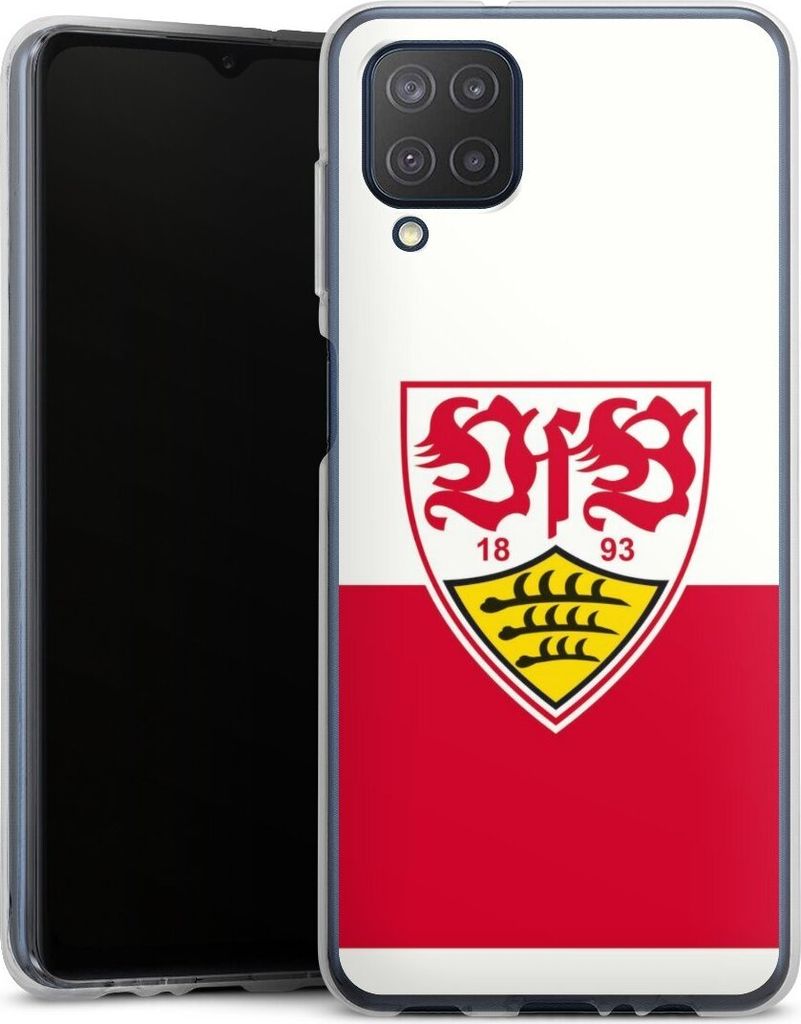 DeinDesign Handyhülle für Samsung Galaxy M12 Silikon Hülle Case Smartphone Schutzhülle Logo Offizielles Lizenzprodukt VfB Stuttgart