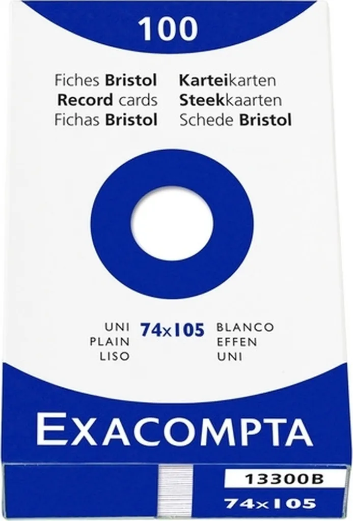 Fiches A7 blanches vierges pour mémorisation - 4000 fiches bristol anti-transparence