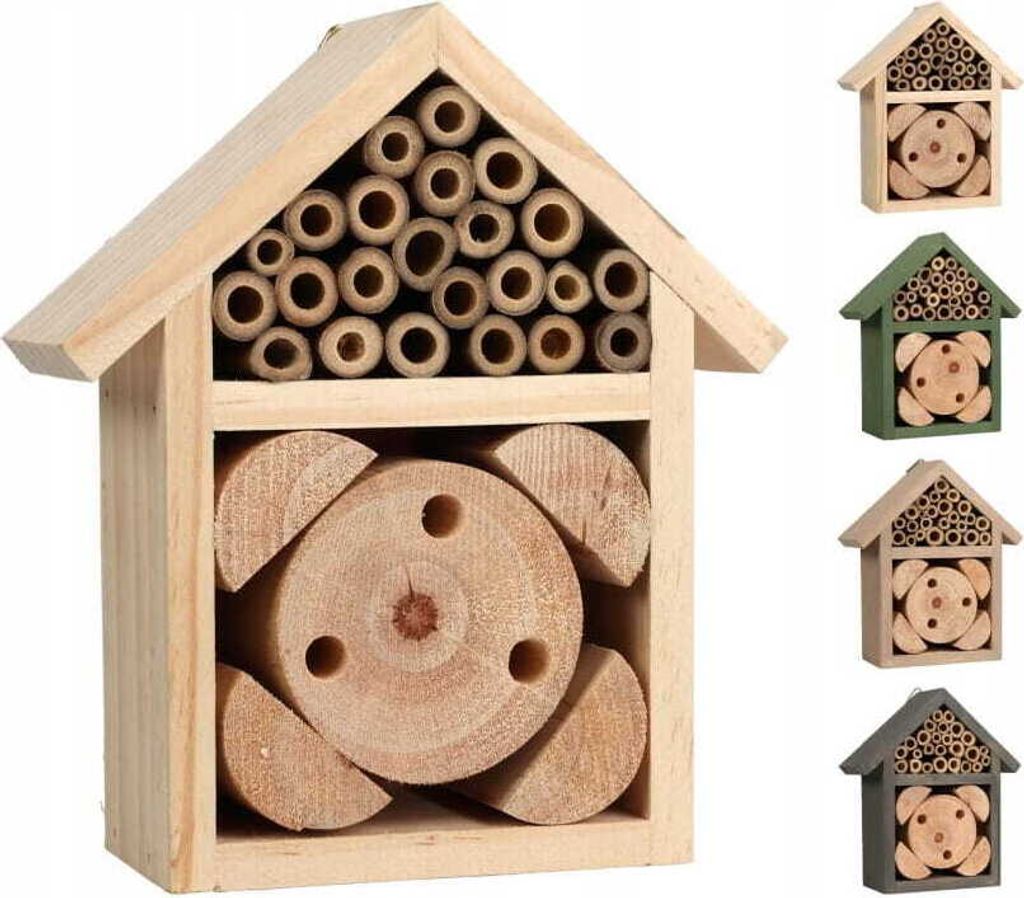 Gartenhaus für Insekten und Bienen 15x13x5 cm
