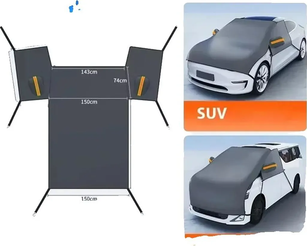Copriauto, protezione invernale, vestibilità universale, SUV